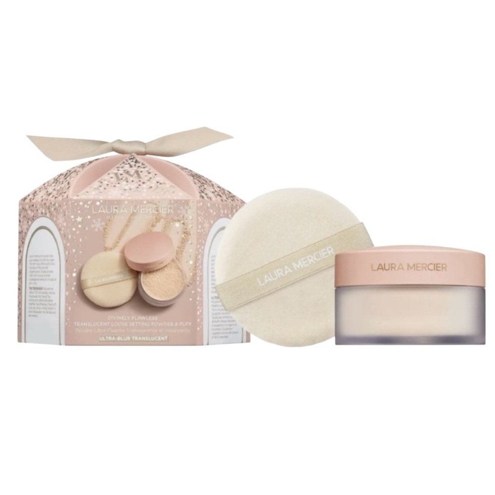 NWT Laura Mercier Divinely Flawless Translucent Loose Setting Powder & Puff Set - Picture 2 of 5